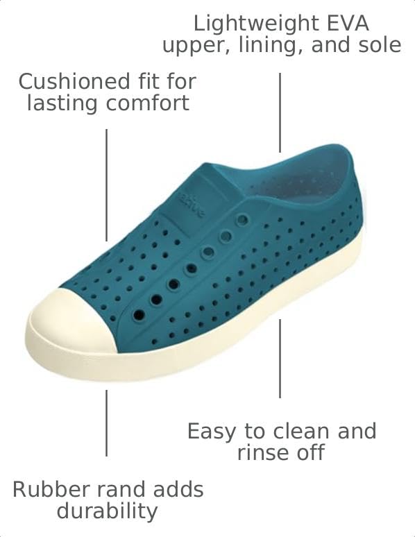 Image of Native Shoes Unisex Jefferson, Blue, Men 8, Women 10, Medium