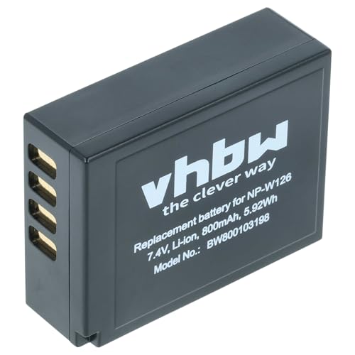 vhbw Batterie Compatible avec Fujifilm FinePix HS50EXR, HS50, HS55 EXR, HS33 EXR, HS30 EXR Appareil Photo (800mAh, 7,2V, Li-ION)