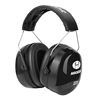 Hocazor HZ012 NRR 28dB Safety Earmuffs, Deeper Ear Space Passive Hearing Protections Durable Ear Proetctors, for Woodworking, Construction, Manufacturing, Shooting - Black