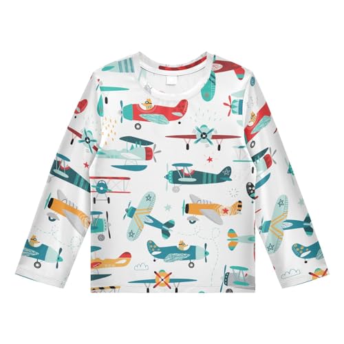 Image of CaTaKu Boys Swim Shirt Long Sleeve Rash Guard for Boys Toddler Rashguard Water Sun Shirt UPF+ 50 Swimwear