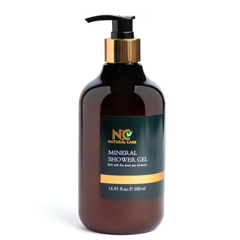 Natural Care – Mineral Shower Gel - Luxurious Body Wash with Dead Sea Minerals and Essential Oils - Hydrating & Foamy Bath Gel for Revitalizing Skin - Enriched with Vitamin E & D-Panthenol