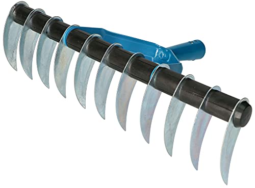 KOTARBAU® Cutting rake 345 x 100 mm for removing moss and lawn felt, blue - Image 3