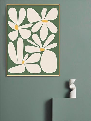 Toile décoration murale chrysanthème de qualité supérieure encadrée