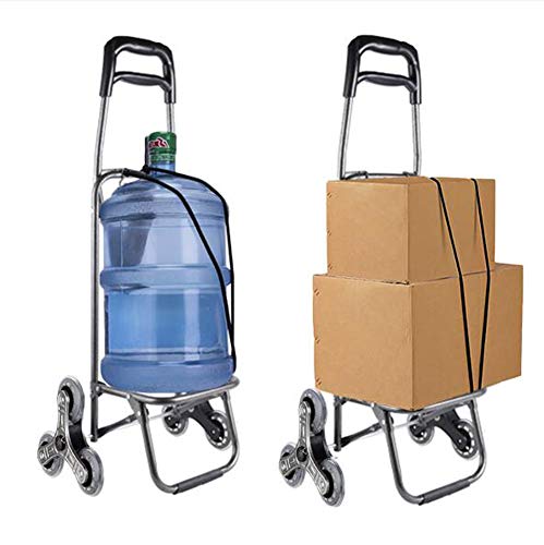 YRYBZ Einkaufstrolley - 35 Liter - Extra große Reifen - Abnehmbare & regenfeste Tasche - Aufhängung für den… – Bild 3