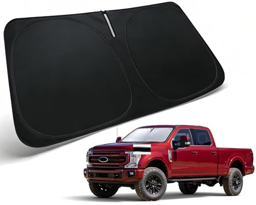 Image of Windshield Sun Shade Custom Fit for Ford Super Duty F250 F350 F450 F550 2017-2026