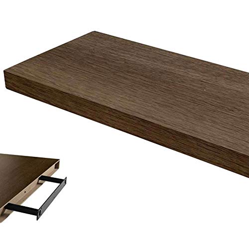 Gicos Import Export Srl Mensola Da Parete Pensile Scaffale In Legno Mdf Da Muro Color Noce 40 * 25 * 4 Cm Dou-788918