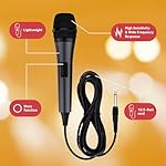 Singing Machine Wired Microphone for Karaoke, (Black) - Unidirectional Dynamic Vocal Microphone - Plug-in Microphone for Karaoke Machine, AMP, & Speaker - Mic for Singing, Public Speaking, & Parties - Image 3