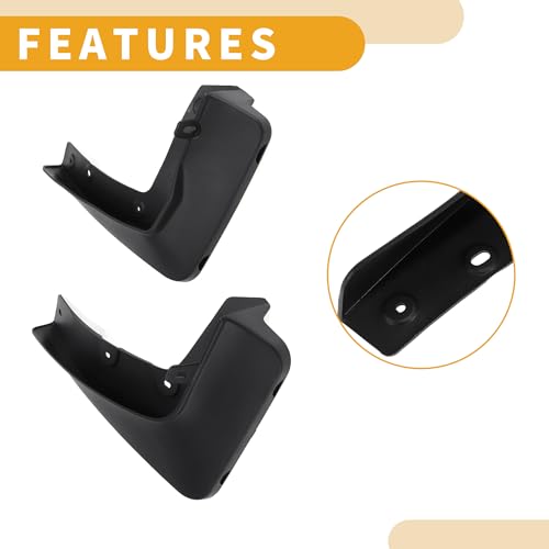 Image of Mud Flap Splash Guard - Car Front & Rear Side Mud Guards - for BMW X1 E84 F48 2016-2022 Plastic Black with Mount Accessories - 1 Set