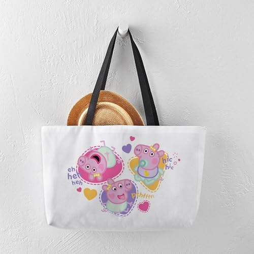 CafePress Peppa Pig: Happy Baby 24"x13" Large Weekender Tote 6