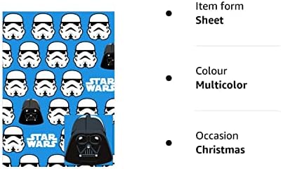 Star Wars Stormtrooper 2 Sheets Of Gift Wrap And 2 Gift Tags