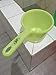 JapanBargain 3040x2, Japanese Plastic Water Ladles Bath Ladle Dipper Filipino Tabo Flat Bottom Bath Water Scoop, Made in Japan, Green, Set of 2