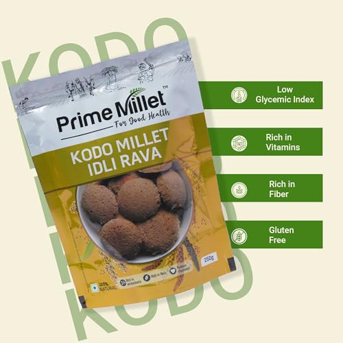 Image of Prime Millets Organic Whole Proso Millet Grain | High Fiber | Healthy Digestive Meals | Kodo Idly Rava(Pack Of 2-750Gm)