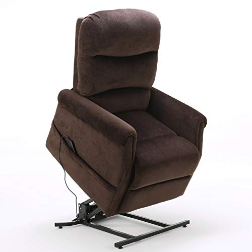 Gdf Studio Alan Chocolate Fabric Lift Up Recliner Chair #TOP4