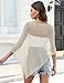 LOMON Lightweight Ponchos for Women Cute Womens Beach Cover Up Fashion Sheer Tops for Women Spring 2026 Light Apricot