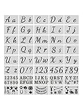 【BREITE ANWENDUNG】 Diese Buchstabenschablonen eignen sich für die Herstellung von Schildern, Stofffarben, künstlerischem Design, Kunst- und Handwerksprojekten oder für die Herstellung von Grußkarten für den Schul-, Heim- und Bürogebrauch.