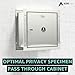 Vivacomfort Specimen Box with Pass Tray, Window Pass Through Specimen Tray Box with Dual Sided Access Doors, 12.7” H x 13.2” W x 6” D