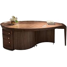 Modern Gaming Desk 222x95x75cm Chinese Style Black Walnut Desk, Modern Home Office Computer Work Furniture, Suitable for Boss, Study Study Writing Table