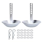 Fockety 2er-Pack Schneepflug-Gleitschuhe, 2208864, Robuster Schneepflugschuh aus Gehärtetem Stahl, Verstellbare Pin-Lock-Pfluggleitfüße mit Schnellverschluss, Ersatz für Polaris, ATV, UTV