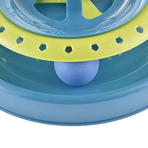 iHOO Cat Interactive Turbo Track Ball Toys Catch The Mouse Exercise Scratcher Roller Turntable Kitten Sway Toy Mental Physical Exercise Amusement Pet Supplies - Thumbnail 6