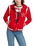  Wrangler Damen Jacke Bomber Jacket Salsa Red Rot (S)