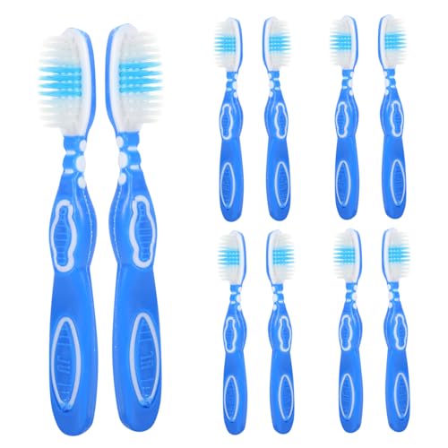 Beatifufu 10pcs Prison Toothbrush Tooth Brush Short Toothbrush Small Toothbrush Toothbrushes Bulk Portable Toothbrushes Toothbrush Small Nylon Big Brush Head Accessories Travel