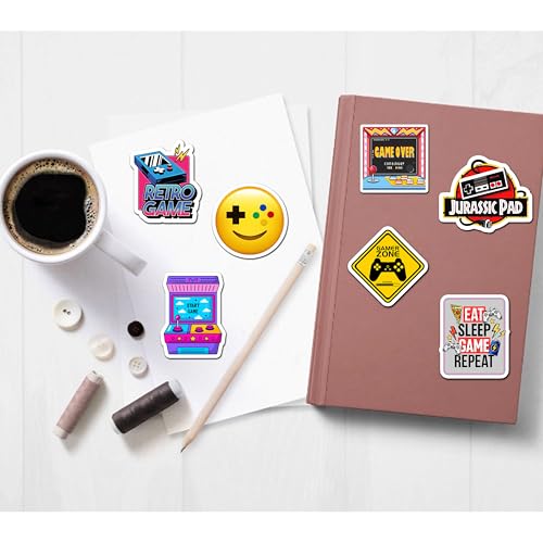 BEATRI Gaming Stickers 50Pcs Video Game Stickers Vinyl Waterproof for Water Bottles Phone, Laptop Gamer Decals for Teens Boys Mens Gamer Adults - Image 5
