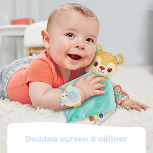 VTech Coffret Naissance Toudoux Doudou Et Bracelets Hochets Bouteilles Plastique Recyclées - vue 5