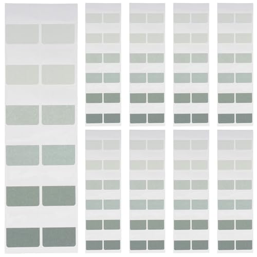 Pestañas adhesivas para páginas medianas de papel y organizadores con 1200 índices de colores