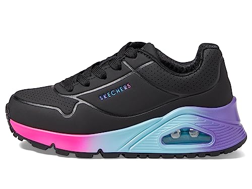 Skechers Bambina Uno Gen1 - Pop Of Ombre Sneaker In Nero, Taglia 35 - 4
