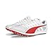 PUMA Mens Evospeed Distance 11 Track and Field Shoe, PUMA Mens White-PUMA Mens Red-Metallic Silver, 14