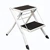 LJWJ Ladders Telescopische Ladder Draagbare Opvouwbare Stap Krukken, Voetladder, Smeedijzer 2 Laag Huishoudelijke Ladder…