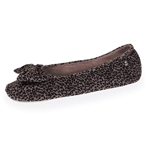 isotoner Chaussons Ballerines Femme léopard,Léopard,39/40 EU