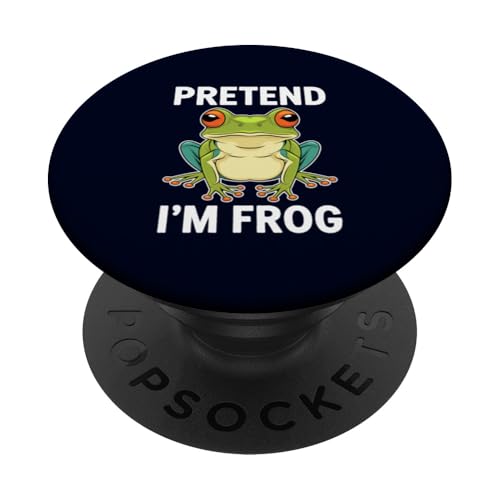 Pretend I'm a Frog Costume di Halloween divertente per bambini e adulti PopSockets PopGrip Adesivo