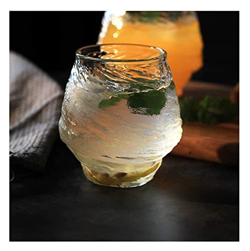 Whiskey Champagne Glasses Water Tumblers Glasses Crystal Glass Whiskey Glass Cocktail Glass Water Glass Thick Bottom Rock Glasses Elegant Water Glass High Capacity 13.3Oz Drinking Glasses Wine Glass #TOP20