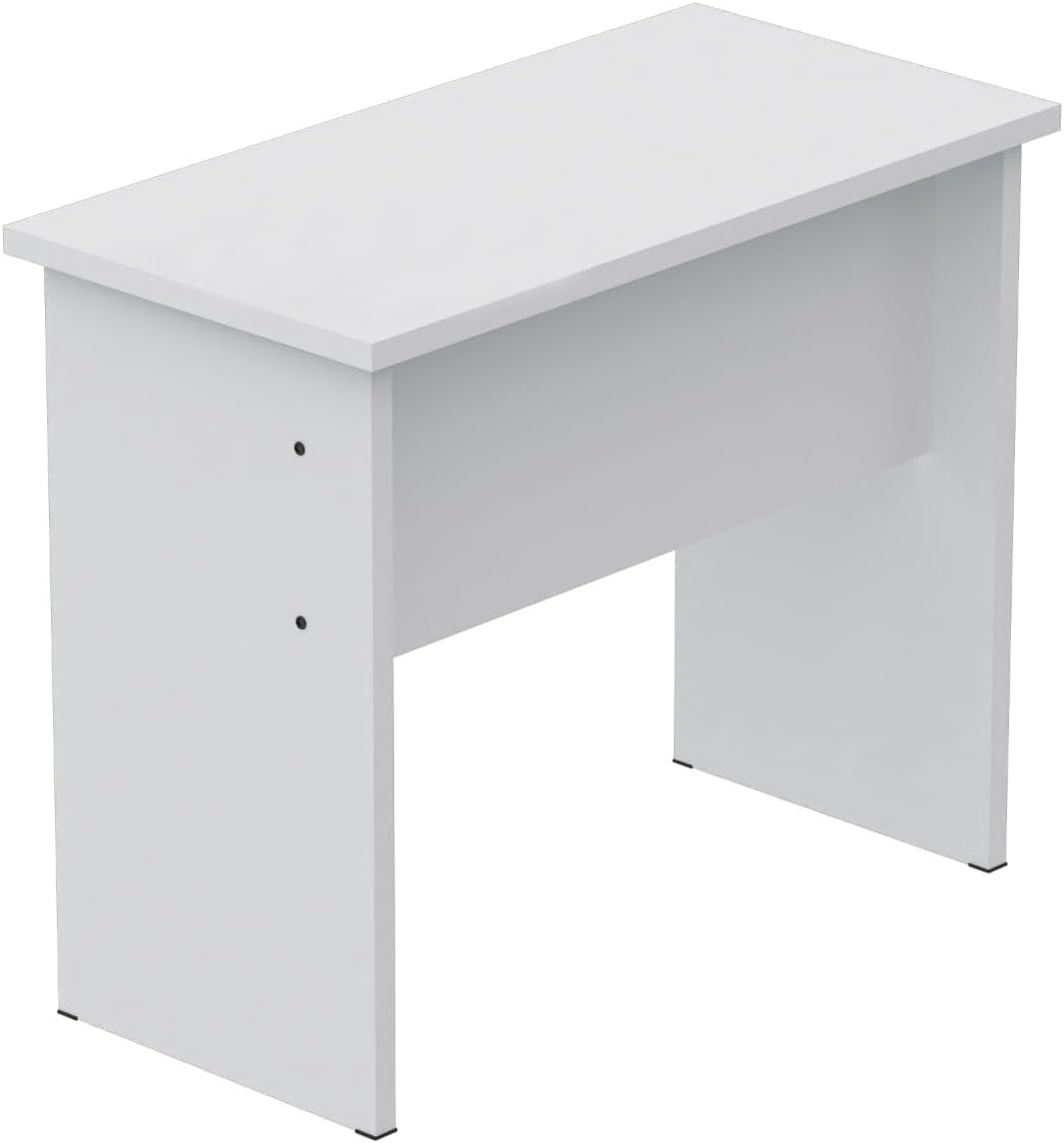 Mahmayi Limited Edition Writing Table, Modern Study Desk for Offices and Home, Schools, Laptop, PC, Computer Workstation - White