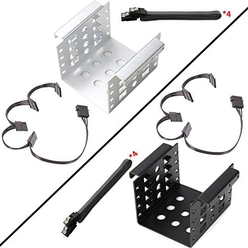 MERISHOPP 4-Bay 2.5 inch to 3.5 inch SSD HDD Hard Drive Caddy Black Bracket | Computers/Tablets & Networking | Drives, Storage & Blank Media | Drive Bay Caddies 3 41jaDEe+DbL