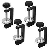 LOGJAM C Clamps 3 inch, Heavy Duty Small C Desk Clamps for Woodworking, Buildi, Welding (4 Pcs)