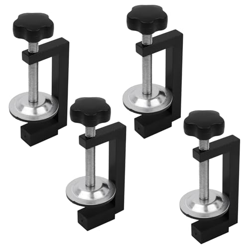 LOGJAM C Clamps 3 inch Heavy Duty Small C Desk Clamps for Woodworking Buildi Welding (4 Pcs)