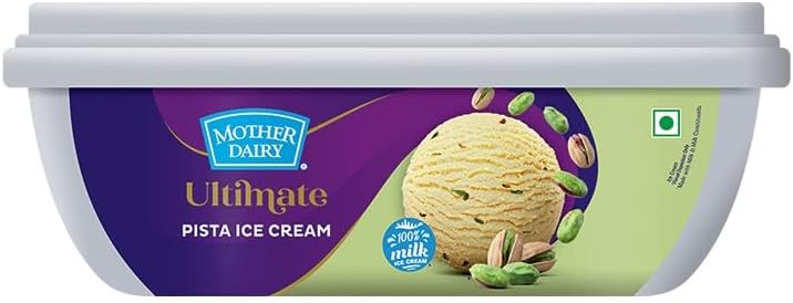 Mother Dairy Kulfi Pista Indian Classic Ice-cream Tub, 1000 ml