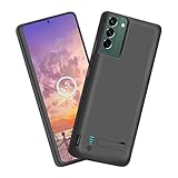 Sitong Upgraded Battery Case for Samsung Galaxy S22, 4800mAh Rechargeable Extended Battery Charging Charger Case, Add 100% Extra Juice (6.1 Inches) Black