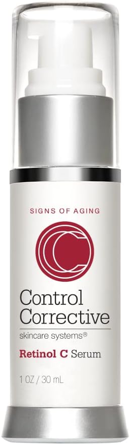 CONTROL CORRECTIVE Retinol C Serum, 1 Oz - A Lightweight, Non-Comedogenic And Gentle Retinol Serum With Stabilized Vitamin C For Overall Skin Improvement, Calms Complexion, Aging Skin, All Skin Types