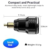Adapter USB Din Hella do motocykli BMW: USB C PD 30 W ładowarka 12 V wodoszczelna EU typ C wtyczka USB QC3.0 przyłącze z woltomierzem LED do iPhone DC 12-24 V europejski Ducati Triumph BMW