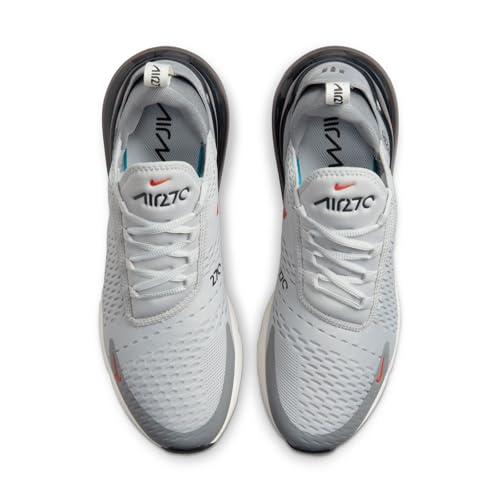 Nike Low-Top Sneakers Mens Shoe, Grey Fog Sail Article Grey Team Orange, 11.5 5