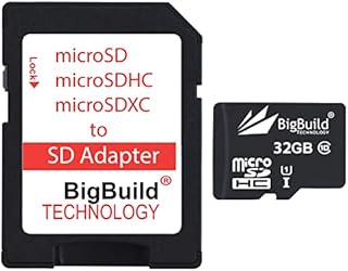 BigBuild Technology 32GB UltraFast 80MB/s Memory Card For Akaso EK7000 action camera, Class 10 MicroSDHC