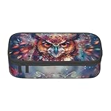 Owl Pencil Case Pouch Large Pencil Pouchs Holder Big Capacity Aesthetic Daily Commuting Travel