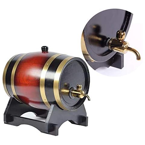 Dispensador de Whisky Yimihua estilo barril de roble de madera Cover