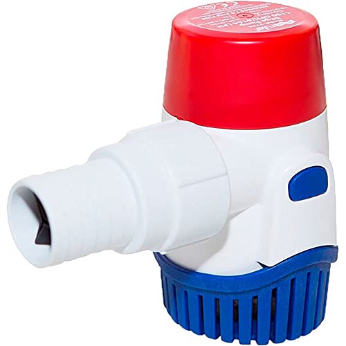 Rule 28D 1100 GPH Marine Bilge Pump, Non-Automatic, Submersible, 24 Volt