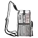 Busiuw Clear Backpack for Stadium Events 12x12x6 with Front Pocket for Concert Sport Fashion Women Backpack Events Work Travel(Charcoal Gray)