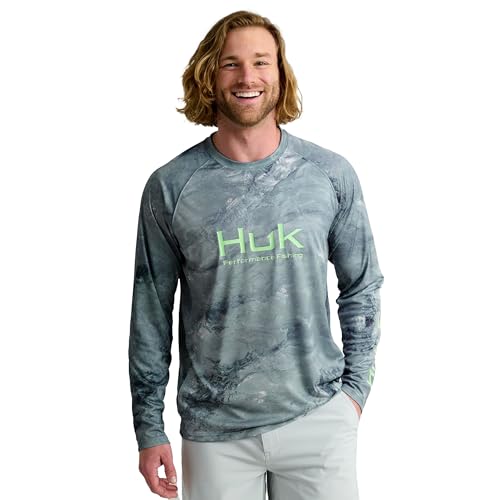 Image of HUK Men's Pursuit Vented Long Sleeve Fishing Shirt (+30 UPF)