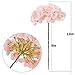 LUSHIDI Silk Hydrangea Heads with Stems Artificial Flowers Heads for Home Wedding Decor,Pack of 10 (Peach Pink)